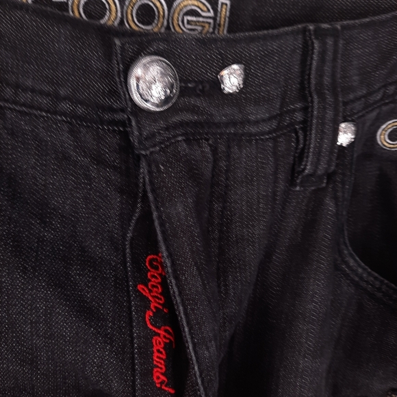 Coogi Australia Jeans Men's 42 x 35 Black Anchor Hip Hop Baggy Urban Embroidered - Picture 9 of 16
